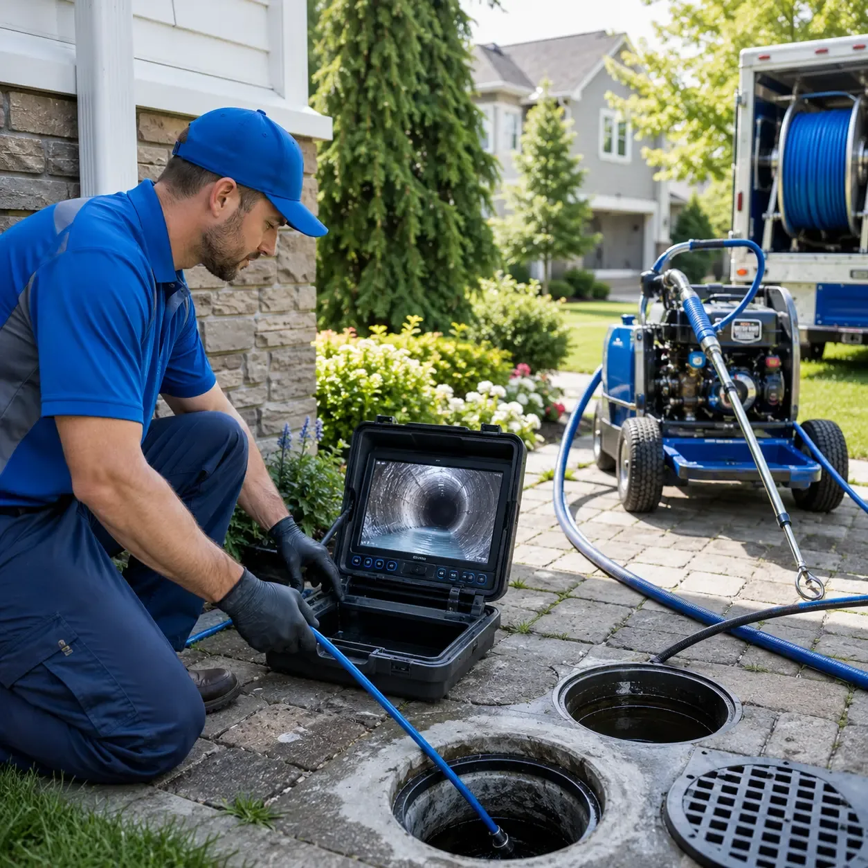 Outdoor drain cleaning professionals serving Fellows, CA